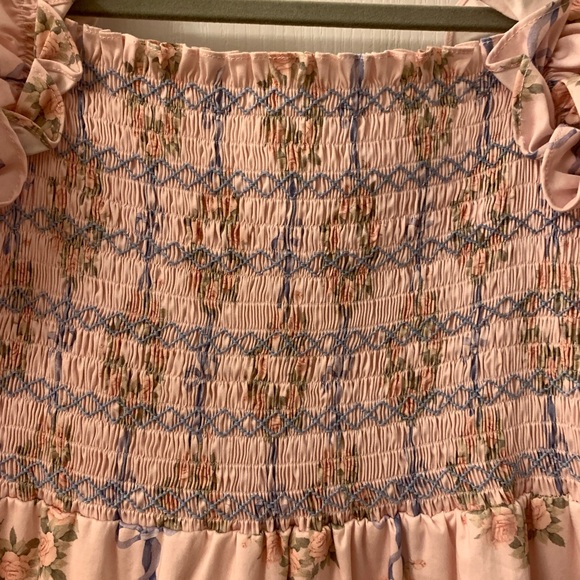 Dondolo Christmas Carol Wreath dress pink size small - Picture 5 of 7